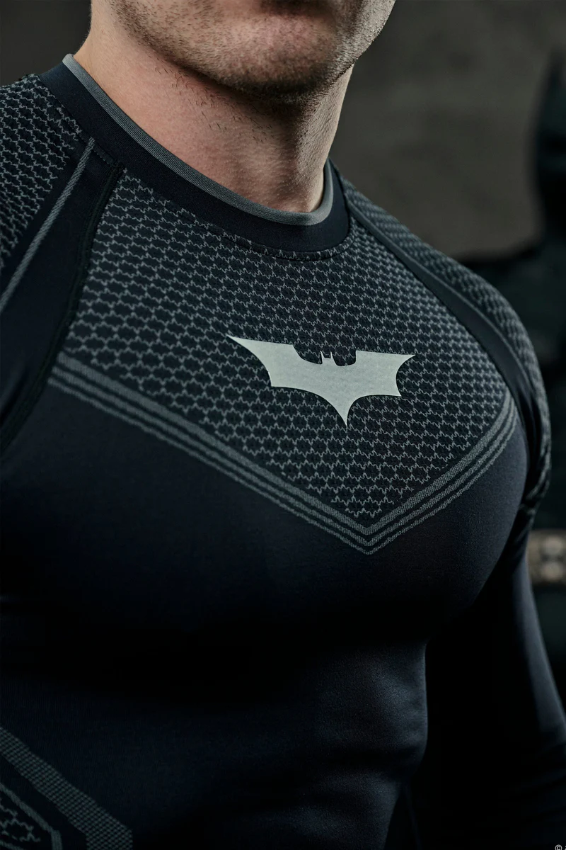Batman Compression Longsleeve (Black) vista 2