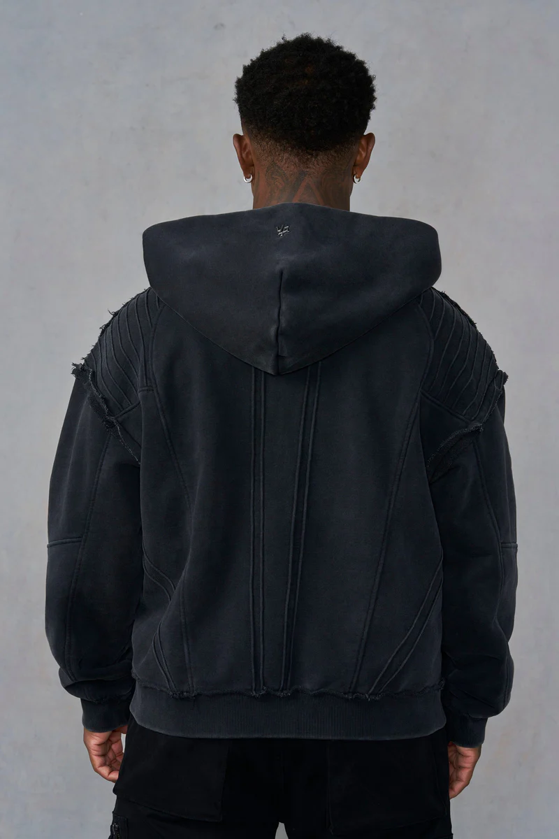 Batman Zip-Up Hoodie (Black) vista 2
