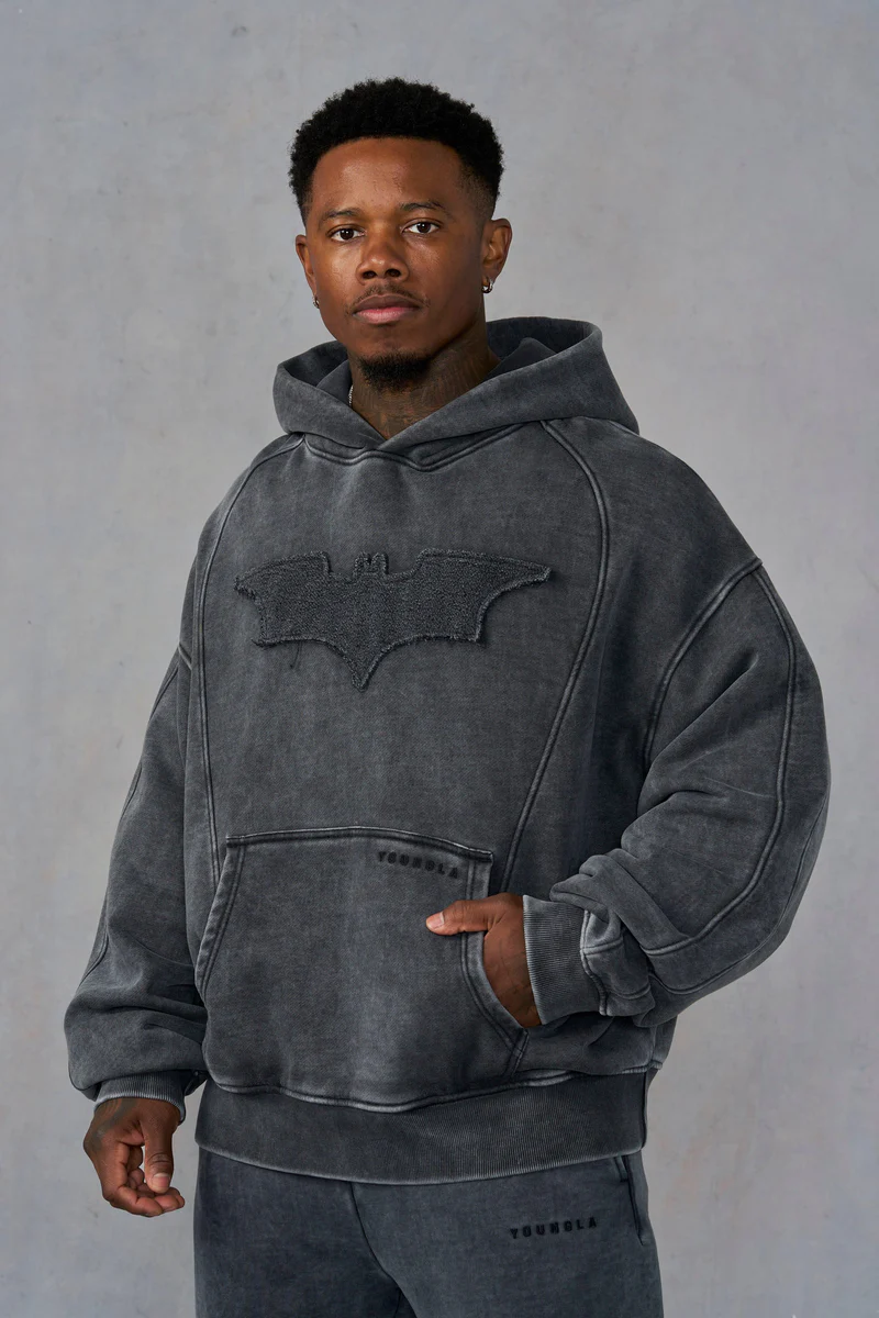 Batman Stealth Hoodie (Grey Wash)