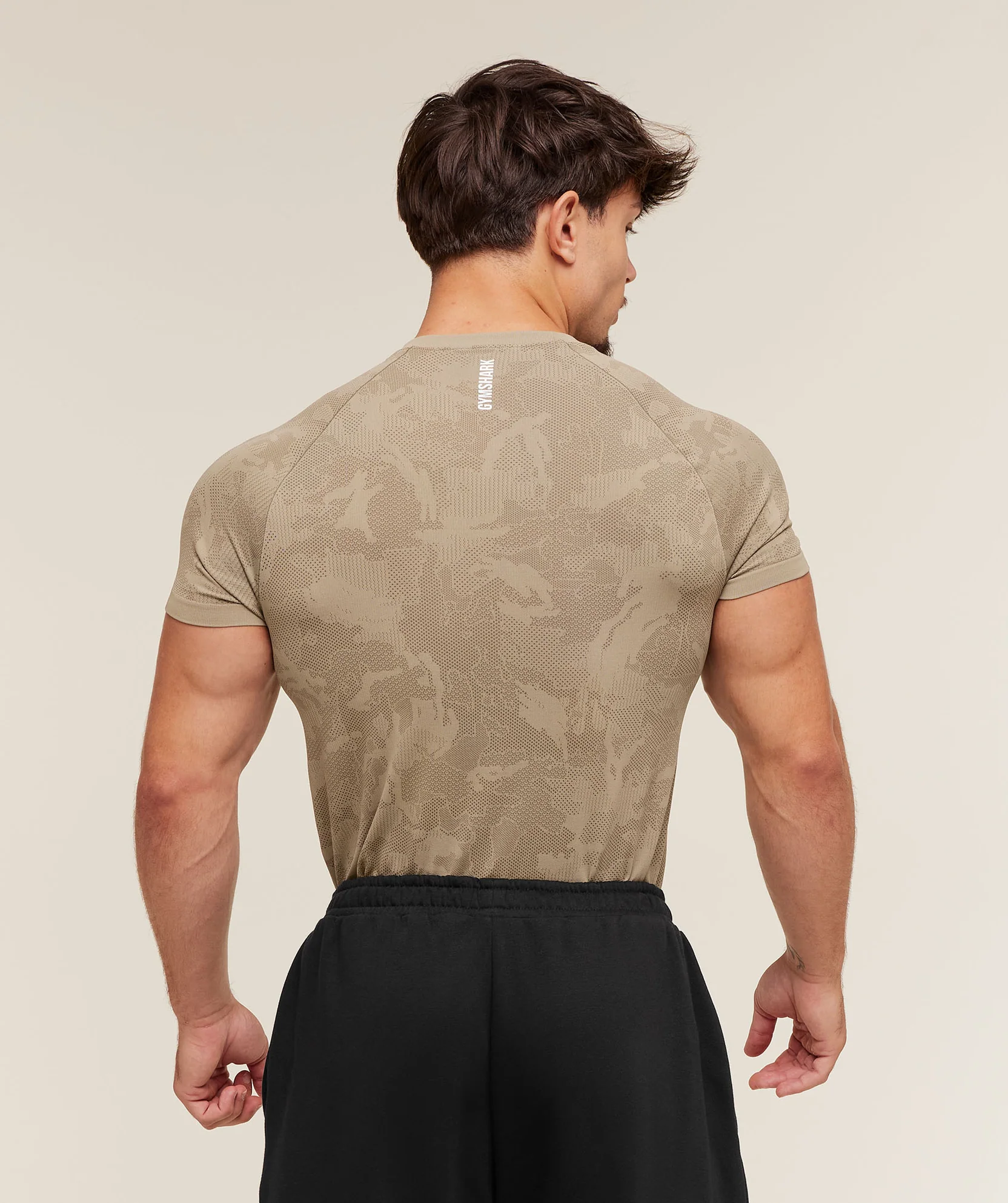 Geo Seamless T-shirt (Brown) vista 5