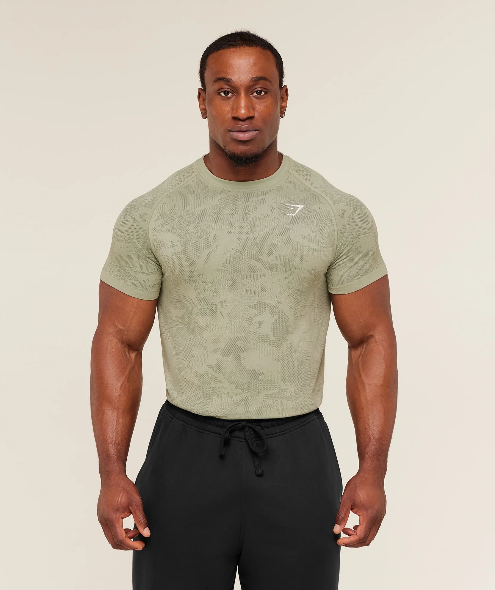 Geo Seamless T-shirt Green