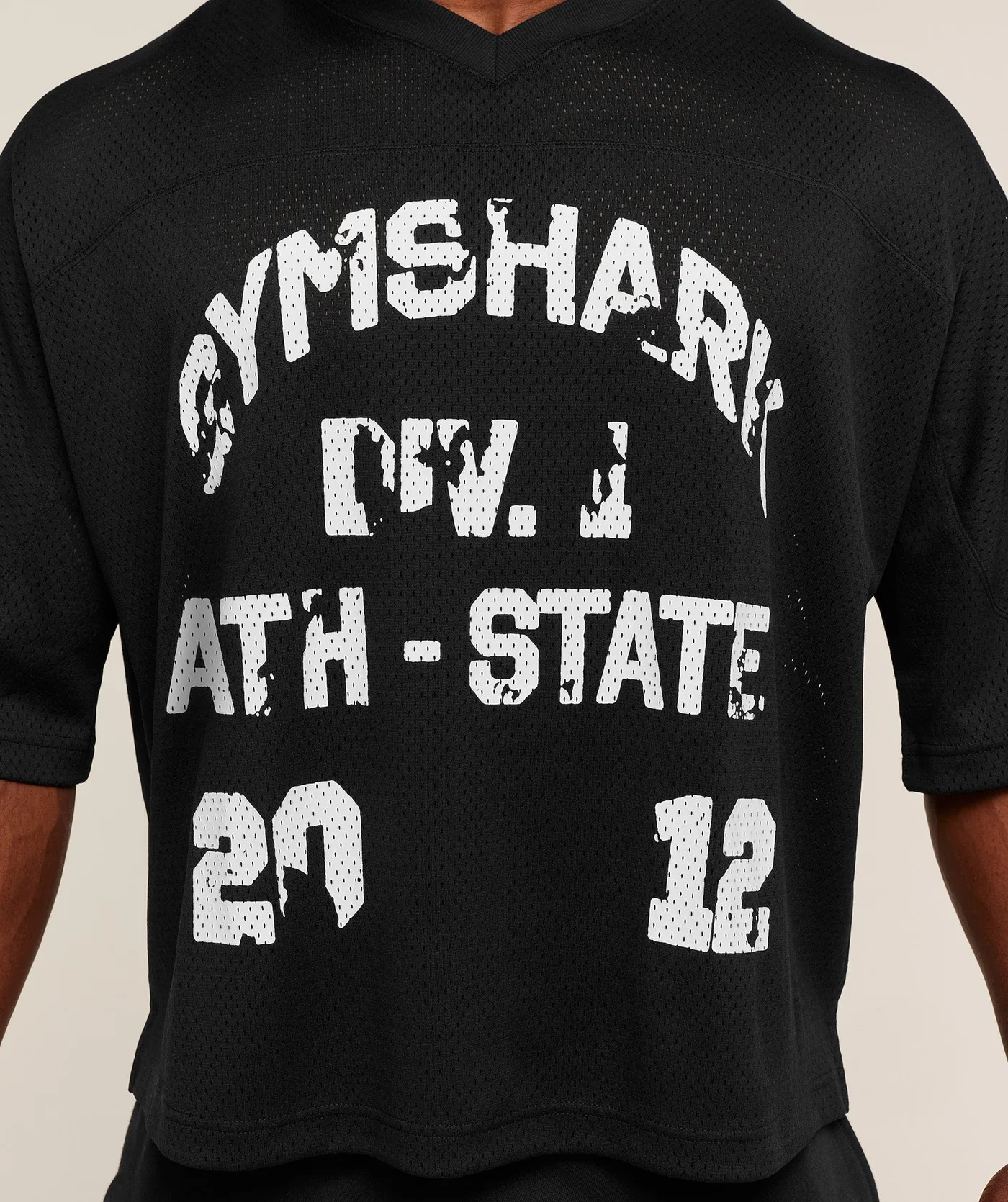 Graphic Mesh Oversized T-shirt vista 3