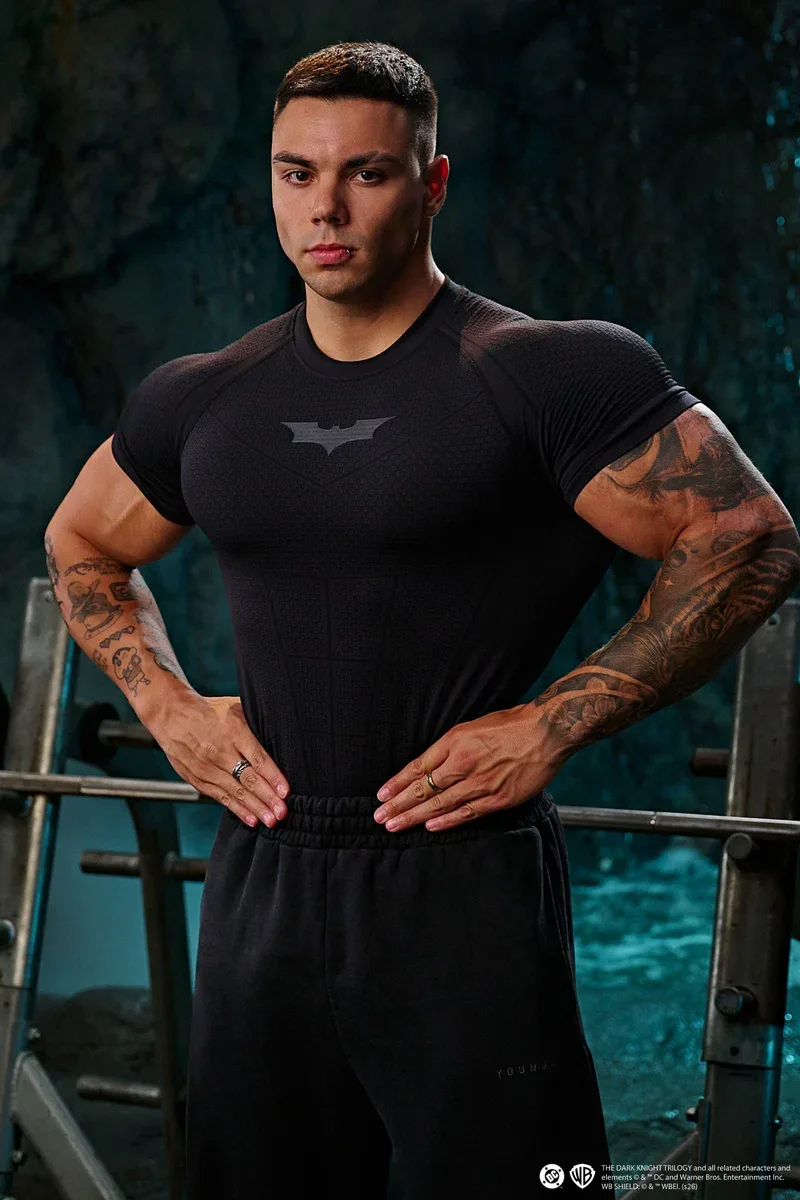 Batman Compression Tee (FULL BLACK)